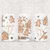 North Pole Gingerbread UV DTF Can Wrap
