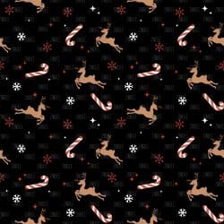 Reindeer Candy Canes seamless (vinyl)