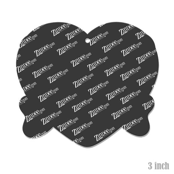 Bow Tied Heart – Acrylic Keychain Blank (3") | Optional Sticker or UV DTF - Image 2