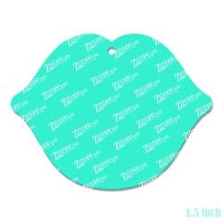 Alternative view of Kissy Lips – Mini Acrylic Charm Blank (1.5") | Optional Sticker or UV DTF