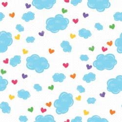 Love Cloud Heart Drops seamless (vinyl)