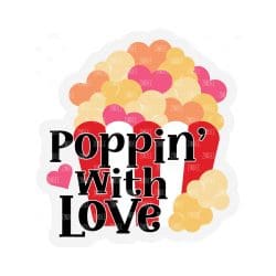 Poppin with Love – Mini Acrylic Charm Blank (1.5") | Optional Sticker or UV DTF