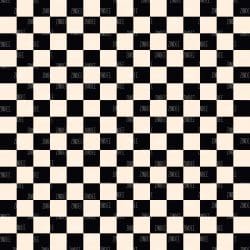 Checkerboard Black and Cream (vinyl)