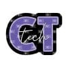 CT Tech Script – Acrylic Badge Reel Blank (2") No Hole | Optional Sticker or UV DTF