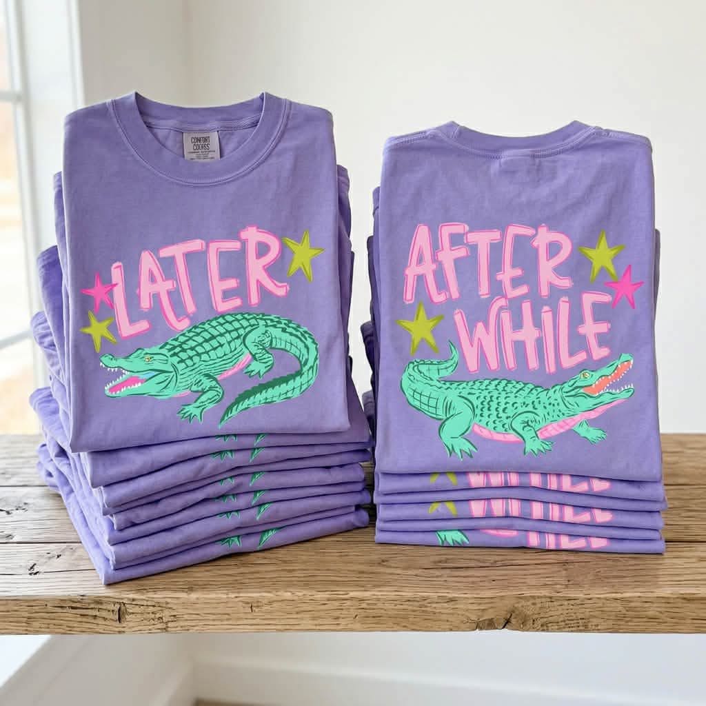 Later Gator/ After While DTF Transfer