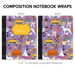 The Gang – Composition Notebook Wrap (Classic) | Vinyl Notebook Cover