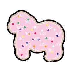 Gorilla Animal Cookie/Cracker – Acrylic Badge Reel Blank (2") No Hole | Optional Sticker or UV DTF