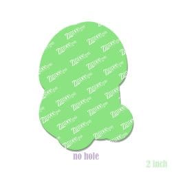 Alternative view of Sitting Peen (Rainbow Glitter Weenkie) – Acrylic Badge Reel Blank (2") No Hole | Optional Sticker or UV DTF