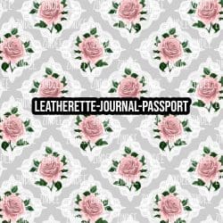 Blush Gray Shabby 4 - Journal- PASSPORT Size (Faux Leather)