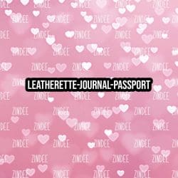 Bokeh Valentine 6 - Journal- PASSPORT Size (Faux Leather)