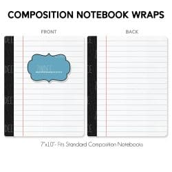 Notebook Paper – Composition Notebook Wrap (Classic) | Vinyl Notebook Cover