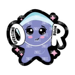 Glove Doll OR- Operating Room- Badge Reel Blank (2") NO HOLE | Also Available as Sticker or UV DTF