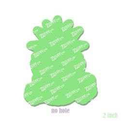 Alternative view of Jack O Lantern Pineapple – Acrylic Badge Reel Blank (2") No Hole | Optional Sticker or UV DTF