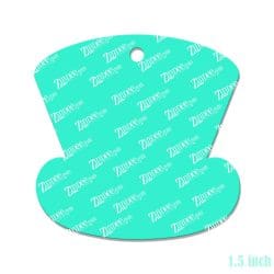 Alternative view of Stars and Stripes Hat – Mini Acrylic Charm Blank (1.5") | Optional Sticker or UV DTF