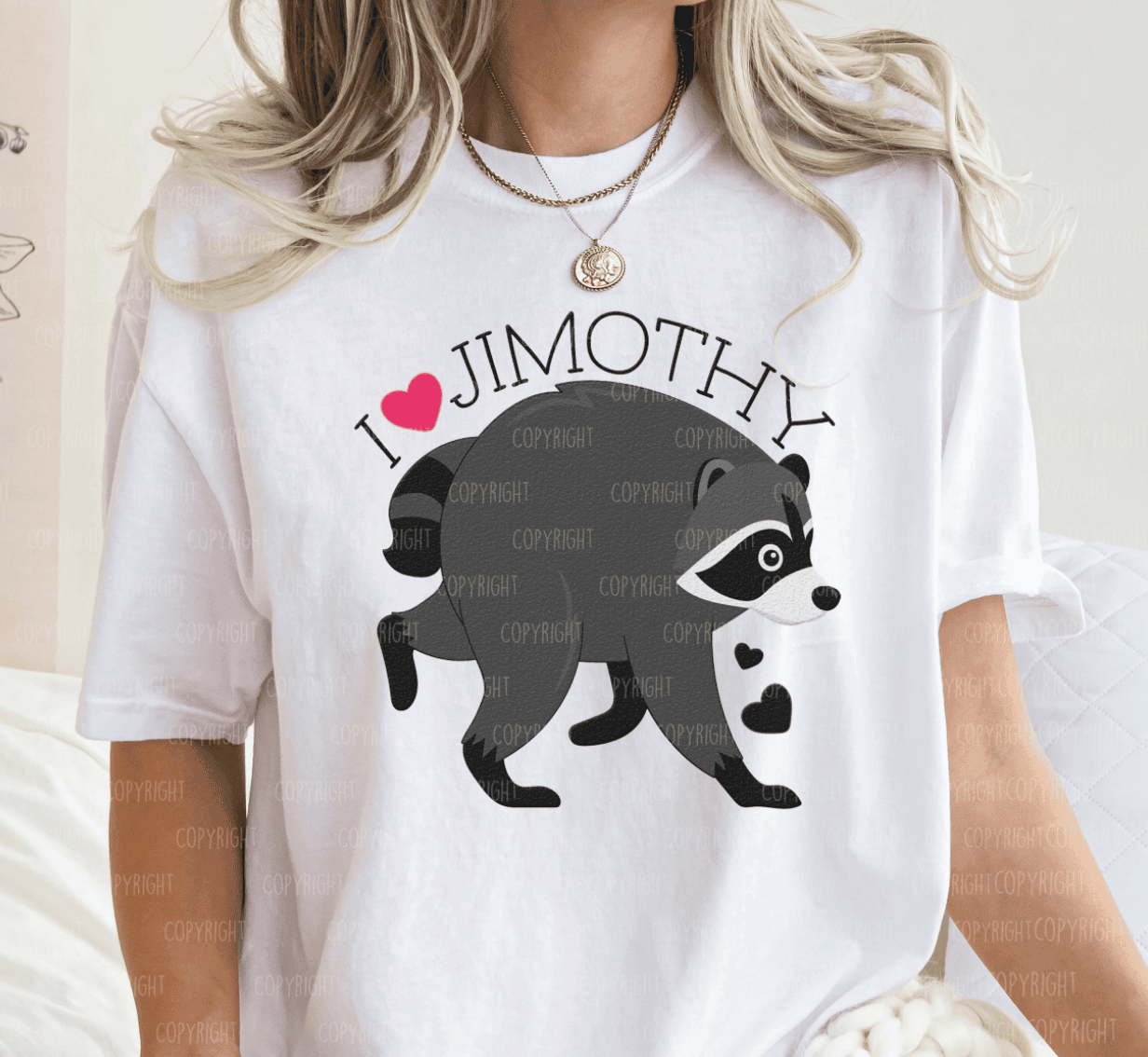 Jimothy Raccoon DTF Transfer