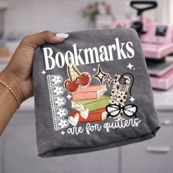 Bookmarks are for Quitters White DTF Transfer