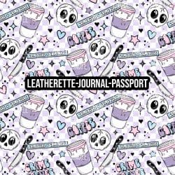 Coffee and Crime Scenes - Journal- PASSPORT Size (Faux Leather)