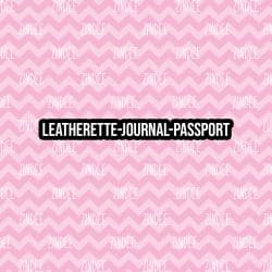 Colorful Chevron 16 - Journal- PASSPORT Size (Faux Leather)
