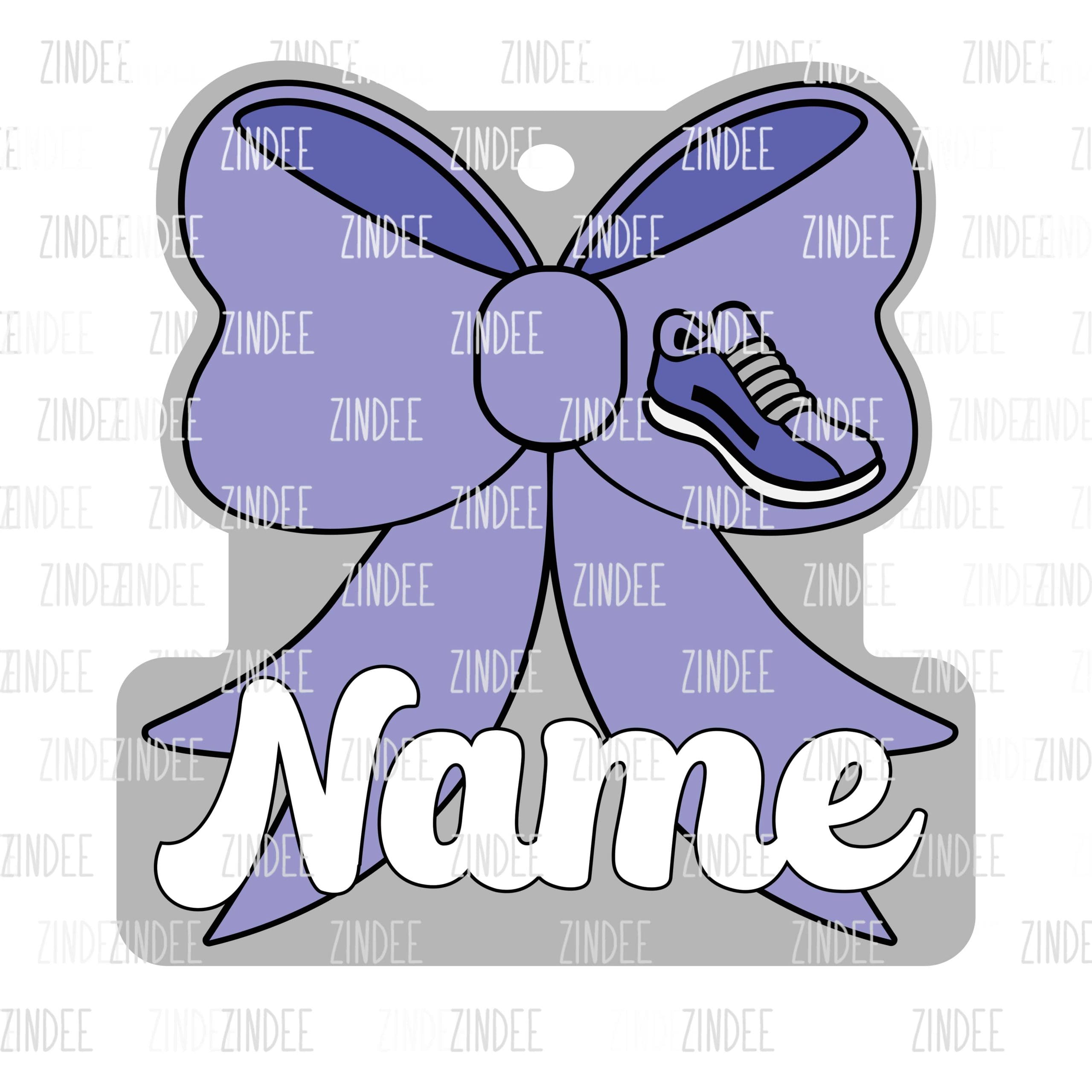 Track Bow Hair Tie Holder- Ponytail | Also Available as Sticker or UV DTF
