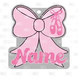 Dance Bow Hair Tie Holder- Ponytail | Also Available as Sticker or UV DTF