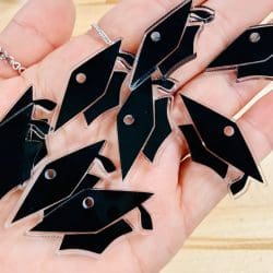 Alternative view of Graduation Caps Charms - 1.5 inch (10 pack)