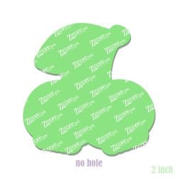 Alternative view of Skull Cherries- Badge Reel Blank (2") NO HOLE | Also Available as Sticker or UV DTF